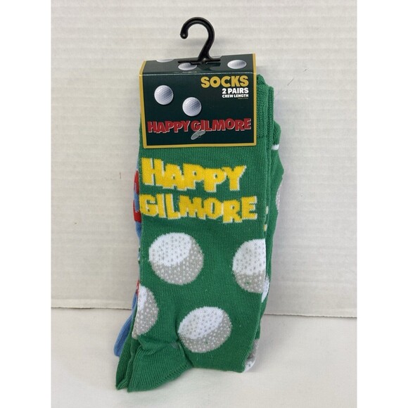 Crew Socks Happy Gilmore 2 Pairs Large Shoe Size Men's 8-12 Women's 9-13… - Picture 2 of 6